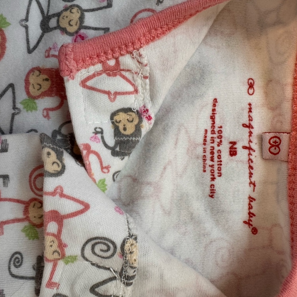 Magnificent Baby Newborn Monkey Print Onesie